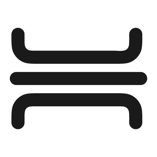 Section divider solid icon, filled style, from Stash Icons