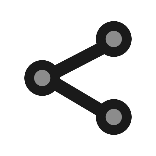 Share duotone icon, two-tone style, from Stash Icons