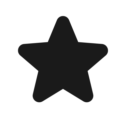 Star solid icon, filled style, from Stash Icons