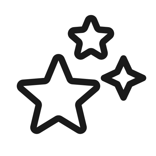 Stars light icon, light style, from Stash Icons
