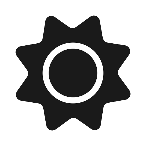 Sun solid icon, filled style, from Stash Icons