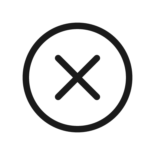 Times circle light icon, light style, from Stash Icons