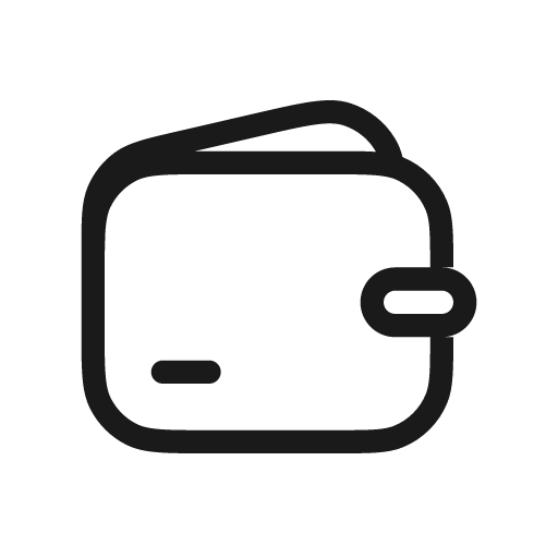 Wallet light icon, light style, from Stash Icons