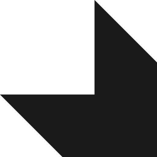 Arrowheads down right chevron icon, solid style, from Streamline Block