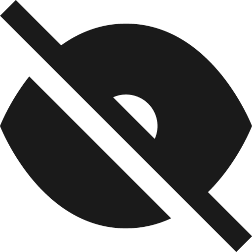 Basic ui hide icon, solid style, from Streamline Block
