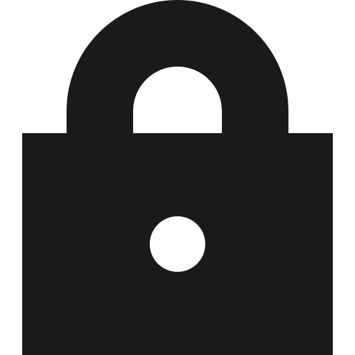 Basic ui lock icon, solid style, from Streamline Block