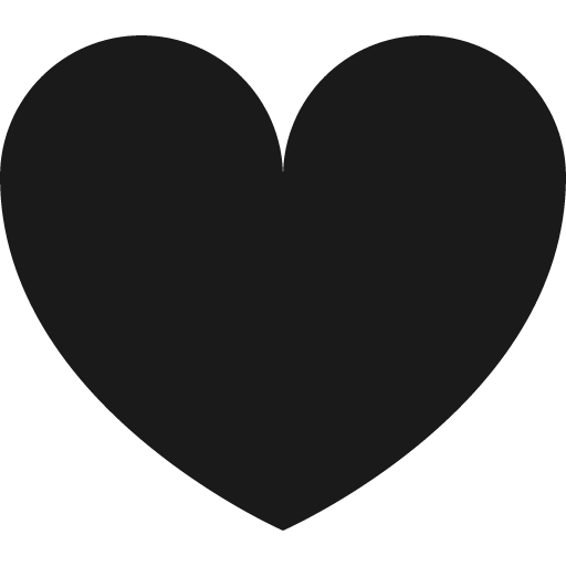 Content heart icon, solid style, from Streamline Block