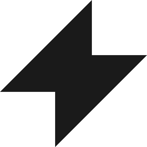Nature lightning icon, solid style, from Streamline Block