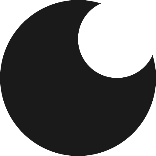 Nature moon icon, solid style, from Streamline Block