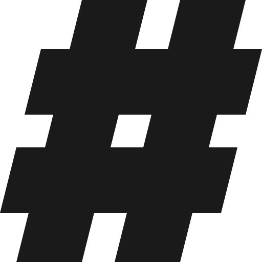 Other ui hash icon, solid style, from Streamline Block