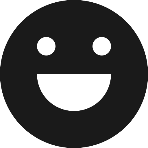 Smileys happy icon, solid style, from Streamline Block