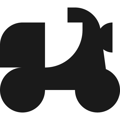 Travel motorcycle icon, solid style, from Streamline Block