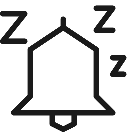Alarm snooze icon, line style, from Cyber free icons