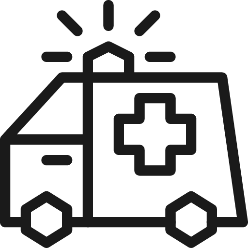Ambulance icon, line style, from Cyber free icons