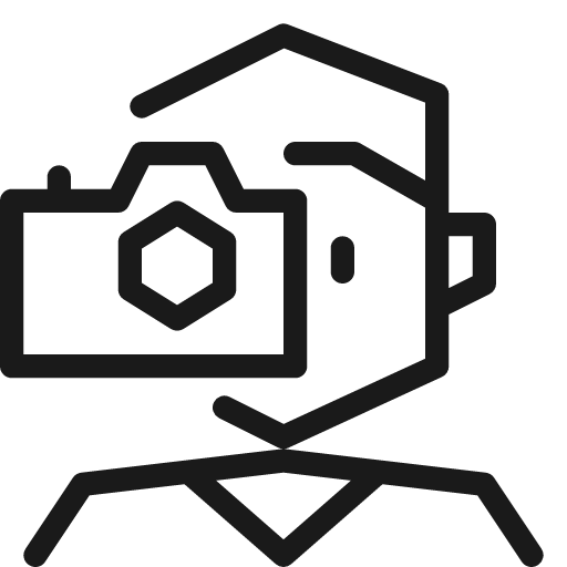 Camera user icon, line style, from Cyber free icons
