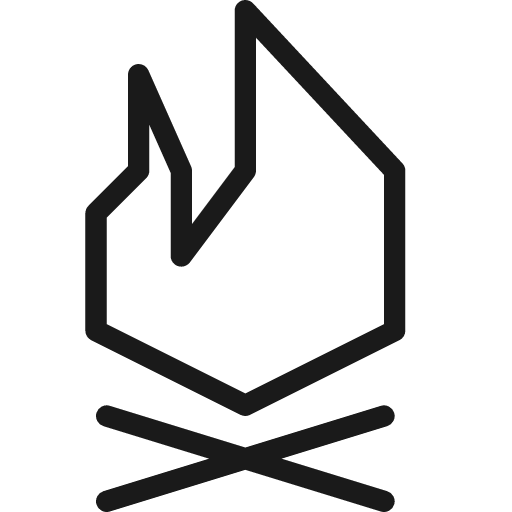 Campfire icon, line style, from Cyber free icons