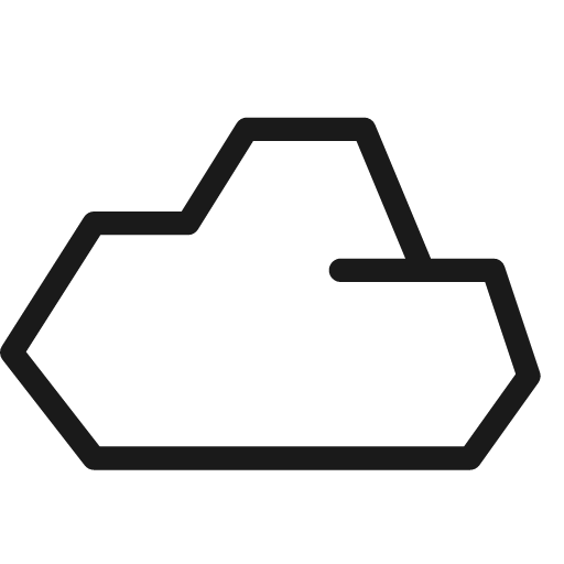 Cloud icon, line style, from Cyber free icons