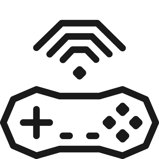 Controller wireless icon, line style, from Cyber free icons