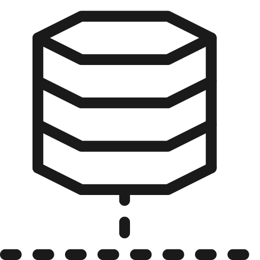 Database network 1 icon, line style, from Cyber free icons