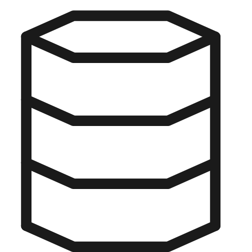 Database icon, line style, from Cyber free icons