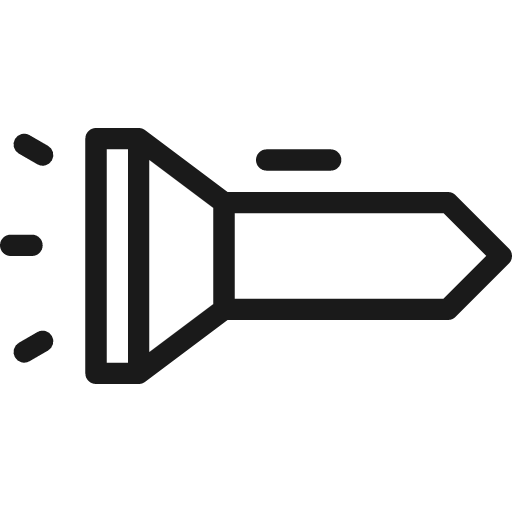 Flashlight 2 icon, line style, from Cyber free icons