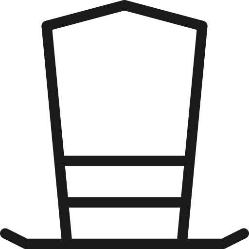 Hat tall icon, line style, from Cyber free icons