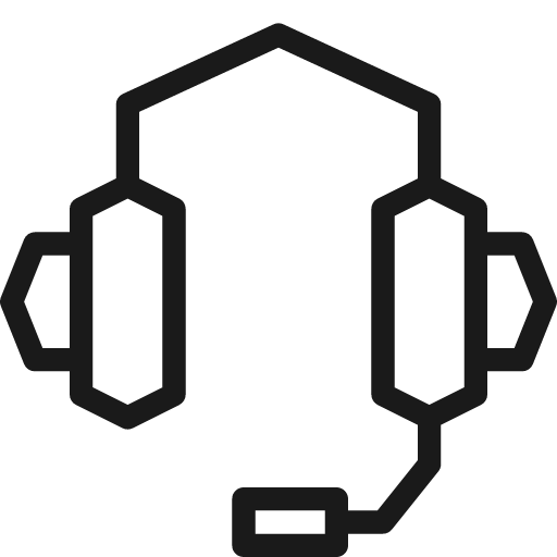 Headphone icon, line style, from Cyber free icons