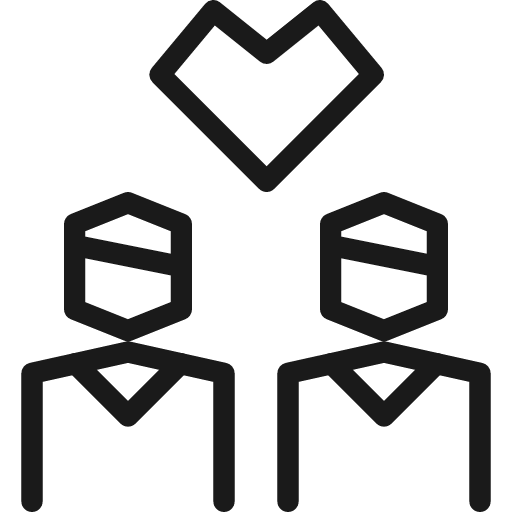 Male male love homosexual icon, line style, from Cyber free icons