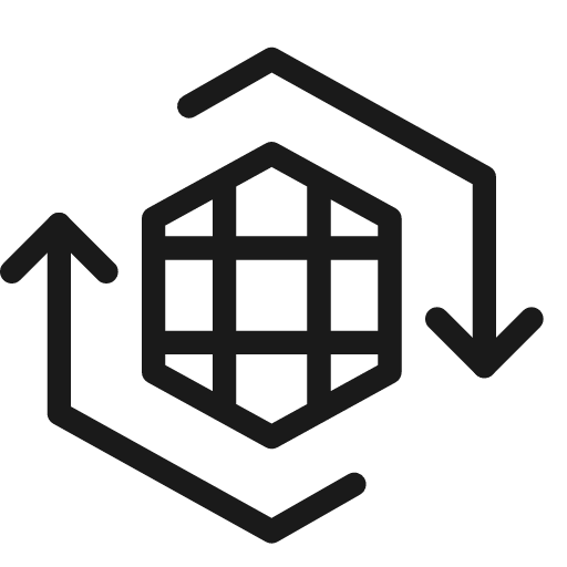Network refresh icon, line style, from Cyber free icons