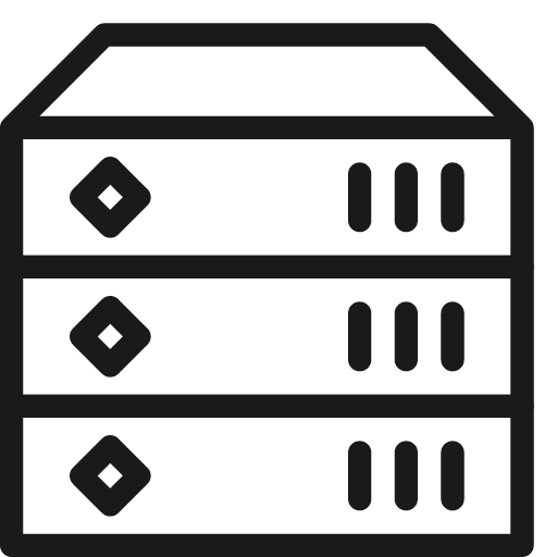 Server icon, line style, from Cyber free icons
