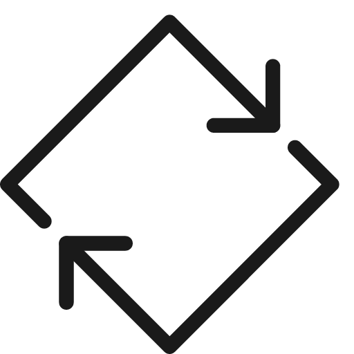 Synchronize diamond icon, line style, from Cyber free icons