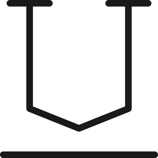 Underline icon, line style, from Cyber free icons