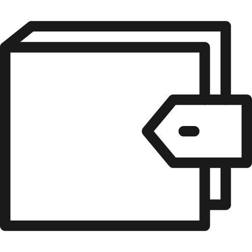 Wallet 1 icon, line style, from Cyber free icons