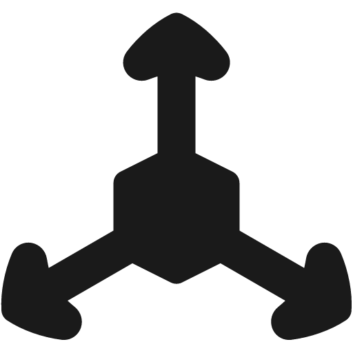 3d coordinate axis solid icon, filled style, from Flex free icons