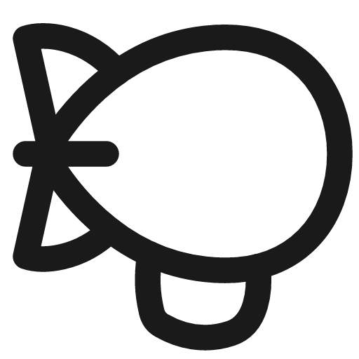 Airship icon, line style, from Flex free icons