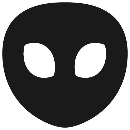 Alien solid icon, filled style, from Flex free icons