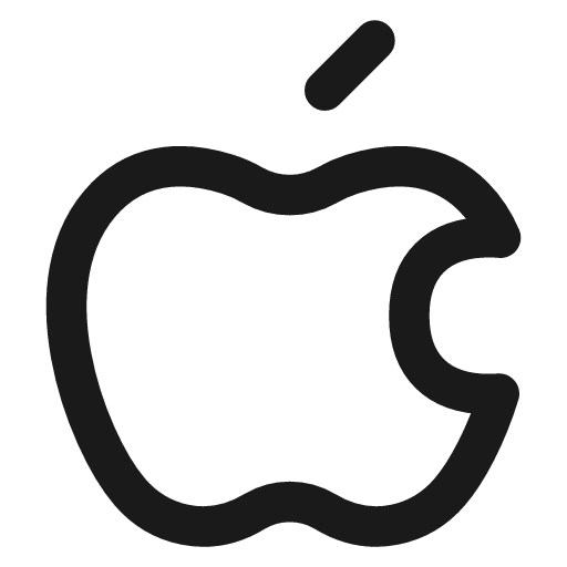 Apple icon, line style, from Flex free icons