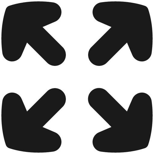 Arrow expand solid icon, filled style, from Flex free icons