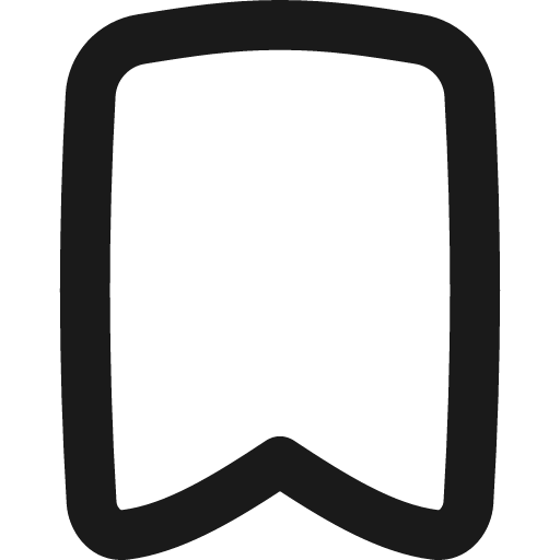 Bookmark remix icon, solid style, from Flex free icons