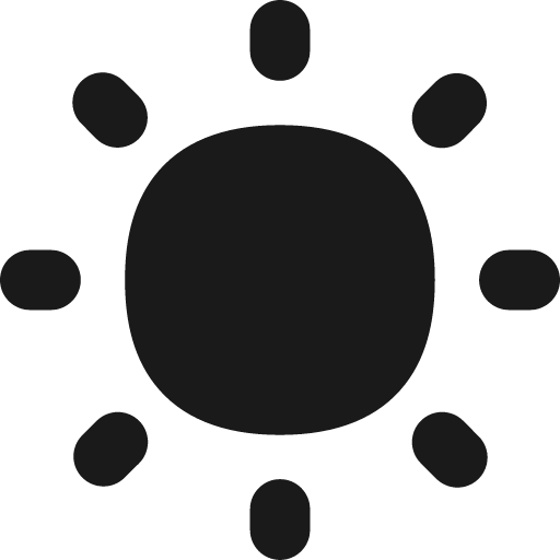 Brightness 1 solid icon, filled style, from Flex free icons