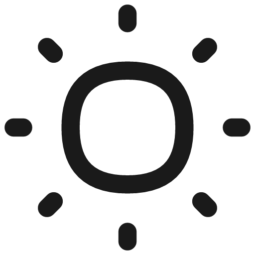 Brightness 1 icon, line style, from Flex free icons