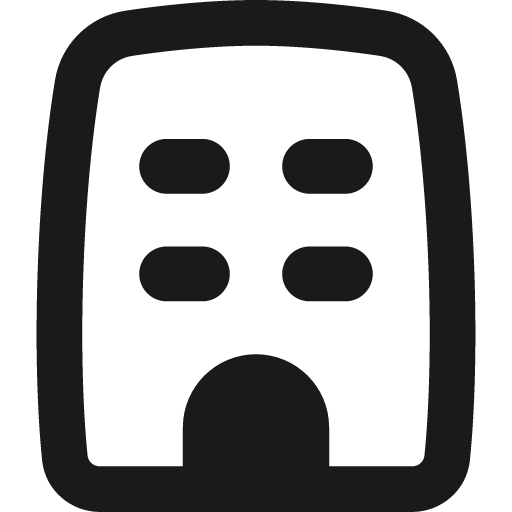 Building 1 remix icon, solid style, from Flex free icons