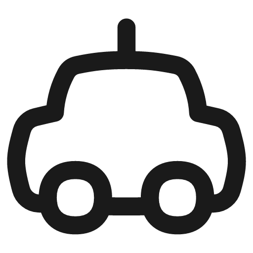Car taxi 1 icon, line style, from Flex free icons