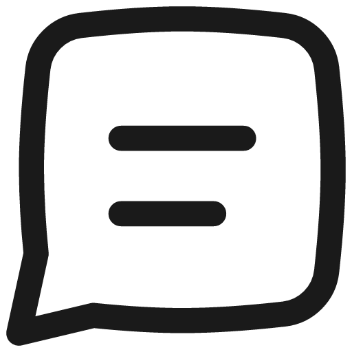 Chat bubble text square icon, line style, from Flex free icons