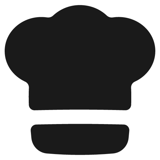 Chef toque hat solid icon, filled style, from Flex free icons