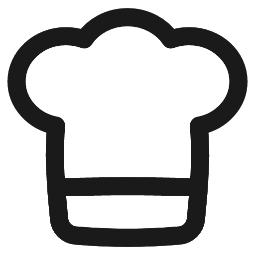 Chef toque hat icon, line style, from Flex free icons