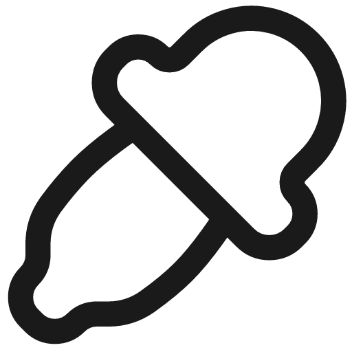 Color picker icon, line style, from Flex free icons