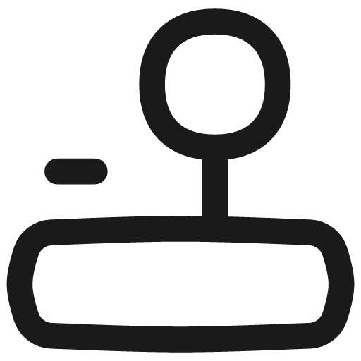 Controller stick icon, line style, from Flex free icons
