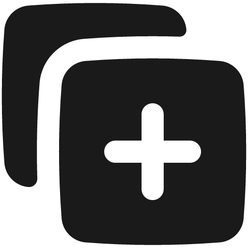 Copy 2 solid icon, filled style, from Flex free icons