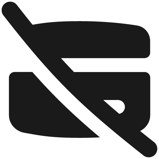 Credit card disable solid icon, filled style, from Flex free icons